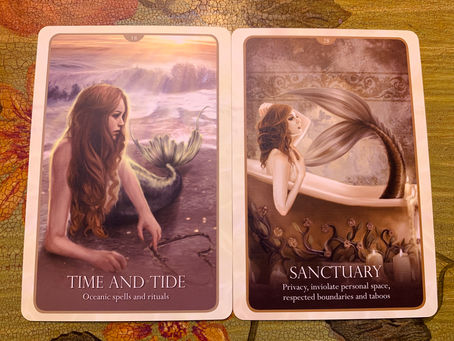 New Moon 6.11.2021 Mermaid Oracle Cards-Photos
