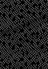 A slightly creased piece of fabric featuring the described raindrop and holes matrix design by lenes_linien