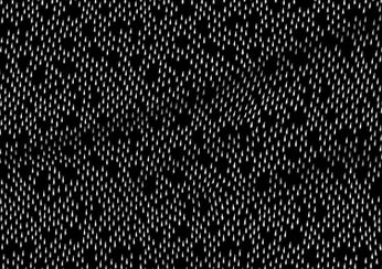 A slightly creased piece of fabric featuring the described raindrop and holes matrix design by lenes_linien