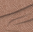 A slightly creased piece of fabric featuring a design of interlocking, sophisticated textured spirals by lenes_linien