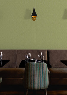 A slightly creased piece of fabric featuring a faux-knit texture with shabby chic irregular structures by lenes_linien