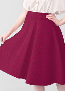 A slightly creased piece of fabric featuring a faux-knit texture with shabby chic irregular structures by lenes_linien