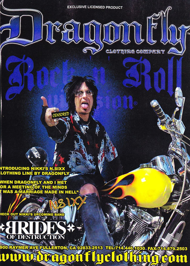 Dragonfly Nikki Sixx