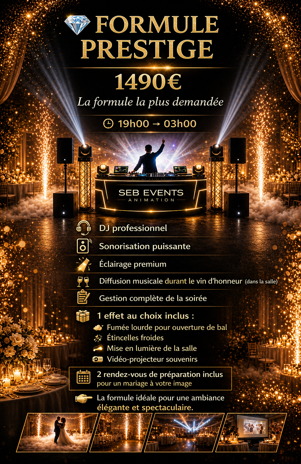 offre DJ mariage Occitanie formule intermédiaire animation soirée