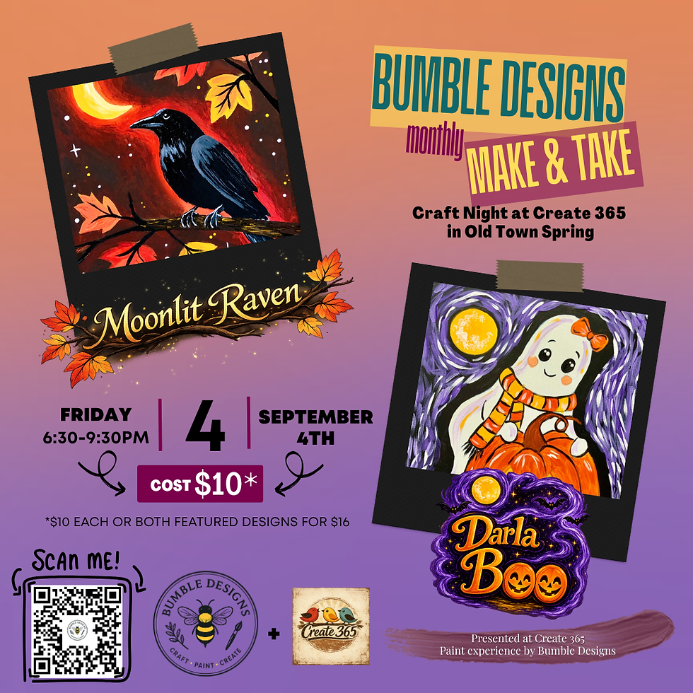 Bumble Designs Monthly Make & Take Craft Night