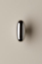 Thumbnail: Blunt polished nickel luxury handles close up