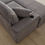 Thumbnail: 84Inch Corduroy 3-Seater Sofa With 3 Back Pillows ,2 Toss Pillows , a Ottoman