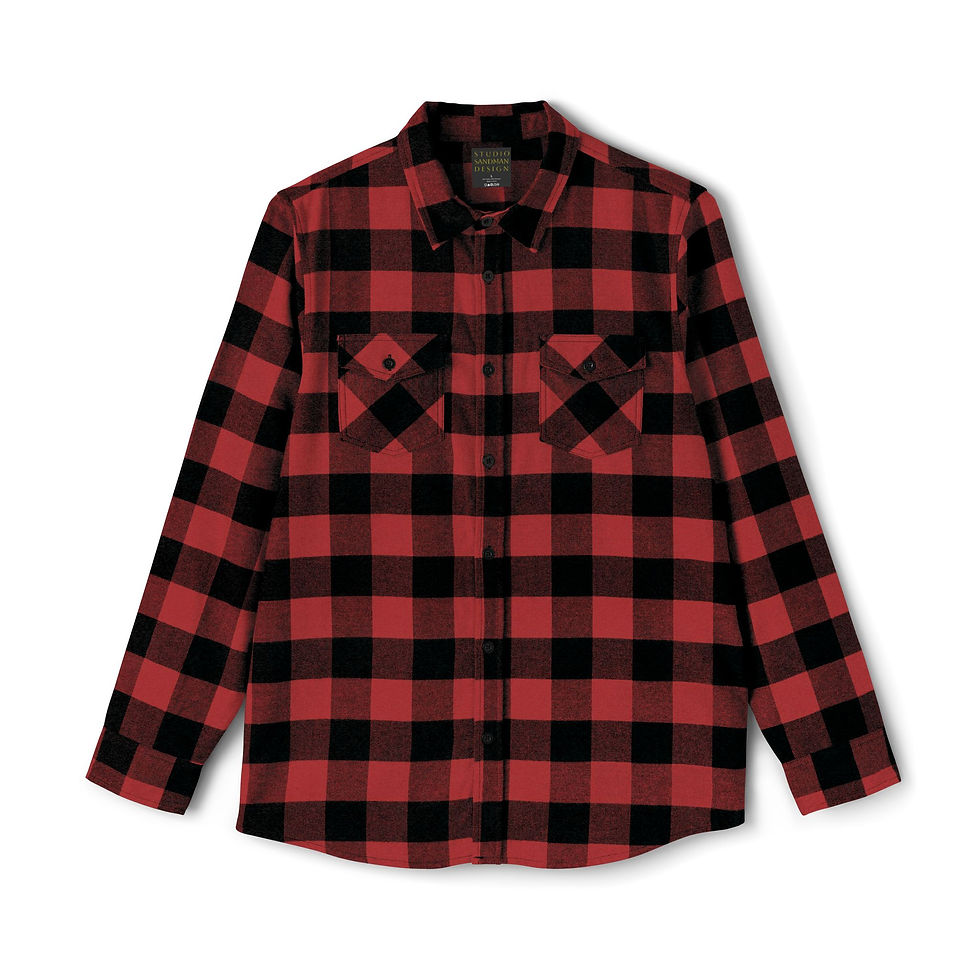 Thumbnail: Comfortable Unisex Flannel Shirt - Ideal for Cozy Outdoors & Casual Gatherings