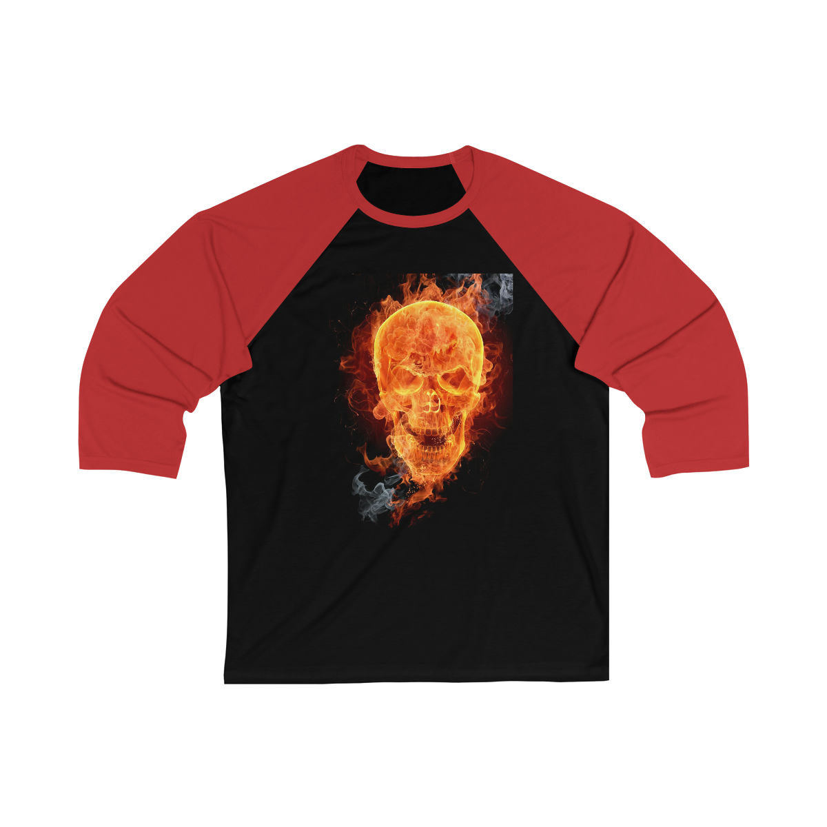 RECON SKULL men's 3\4 Sleeve Baseball Tee