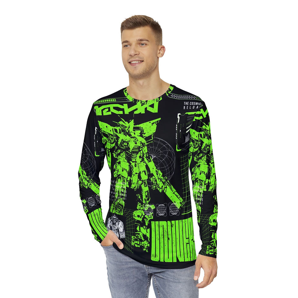 Thumbnail: Men's Long Sleeve Shirt green mech