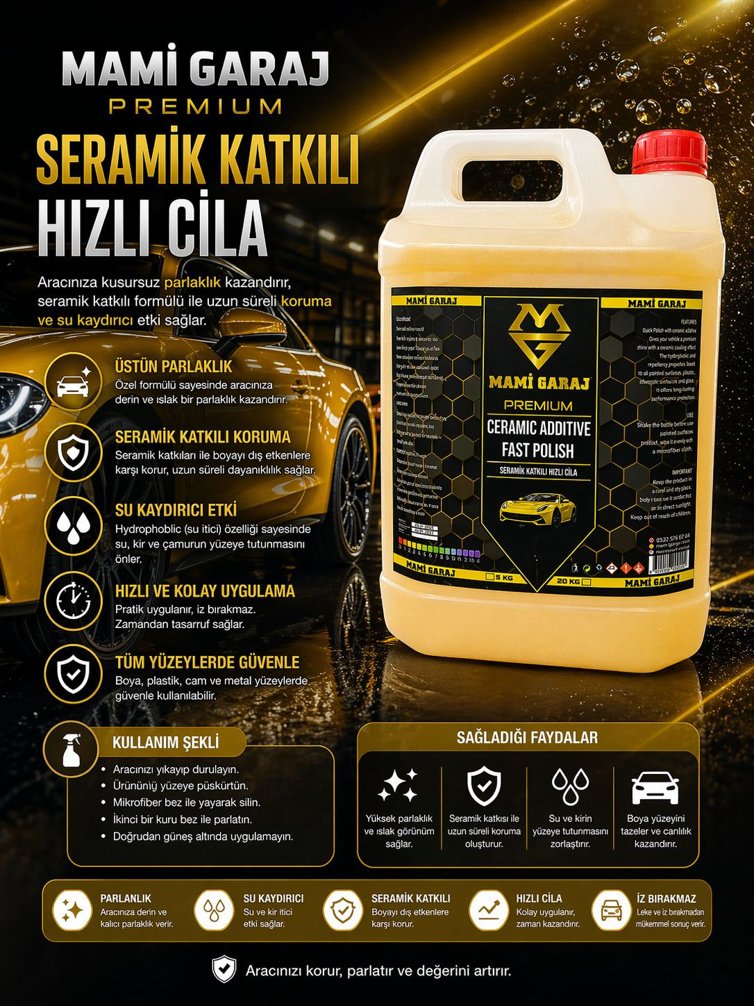 SERAMİK ETKİLİ HIZLI CİLA 5KG