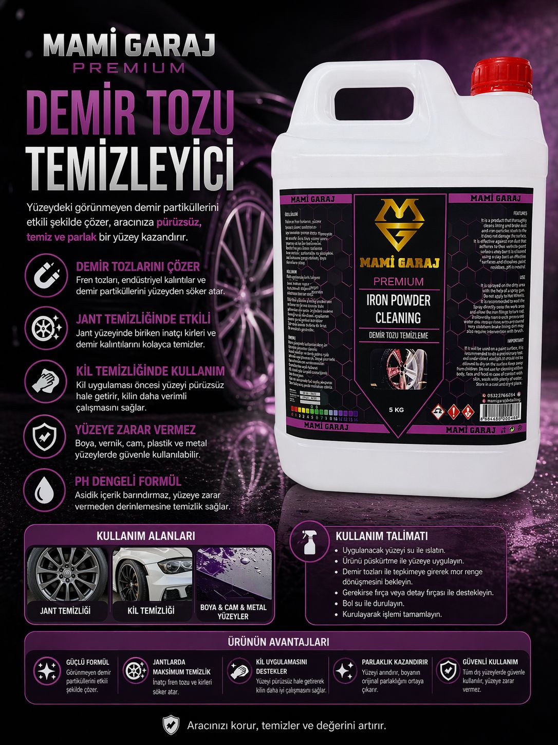 DEMİR TOZU TEMİZLEME 5 KG