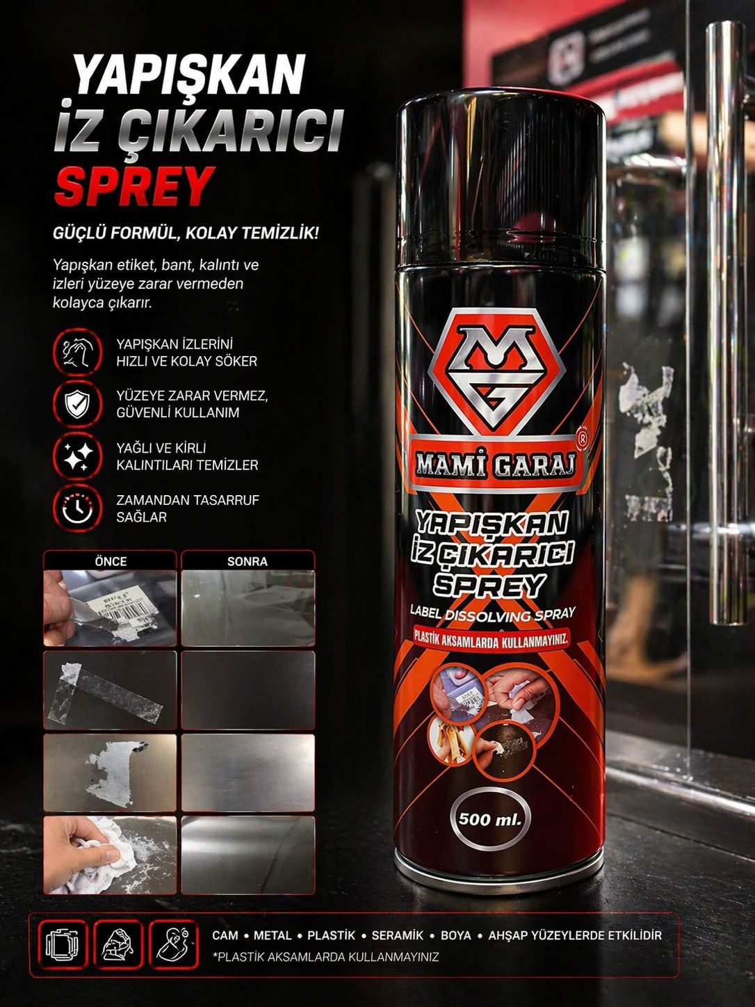 MAMİ GARAJ YAPIŞKAN İZ ÇIKARICI SPREY 500ML