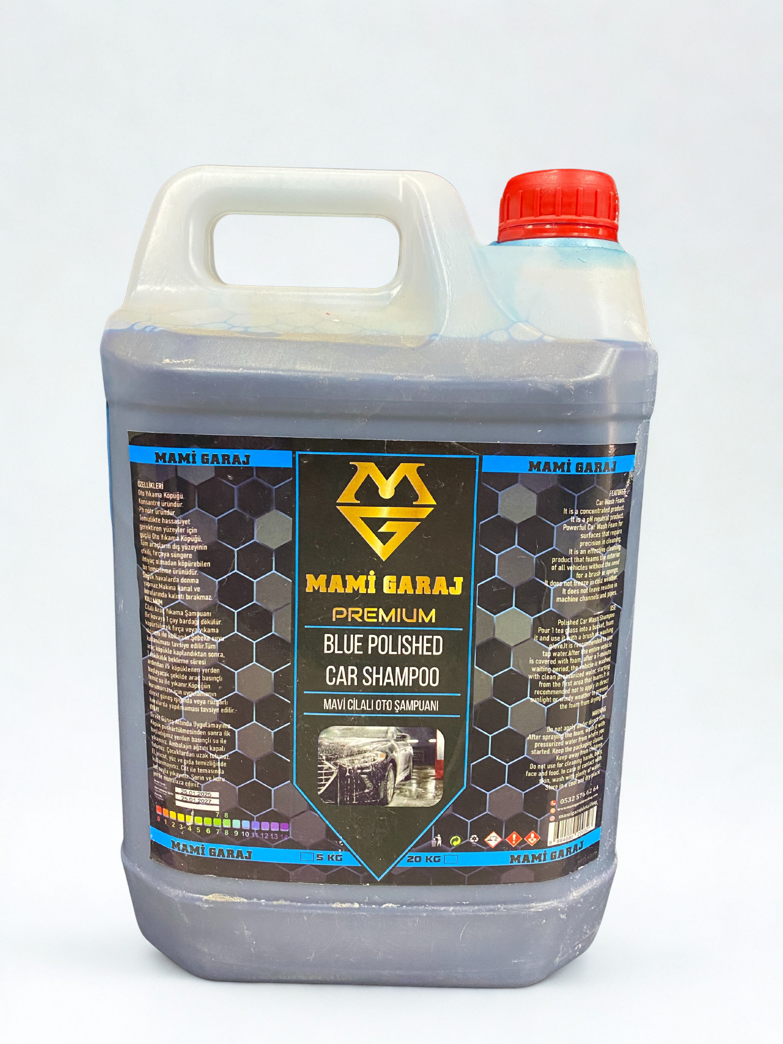 MAVİ CİLALI OTO ŞAMPUANI 5KG