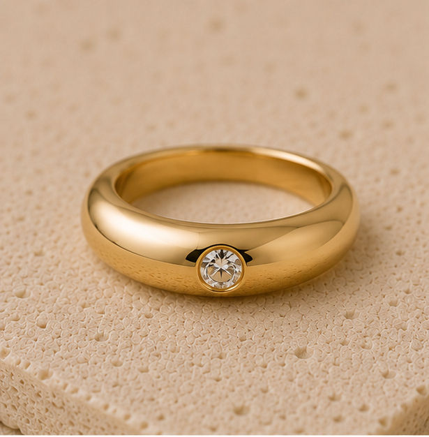 The Horizon Dome Solitaire Ring