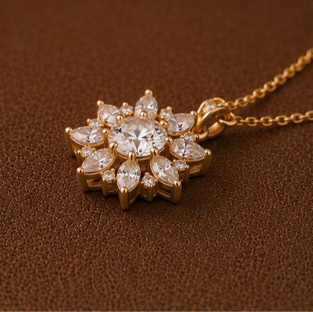 Thumbnail: The Stella Radiant Starburst Necklace