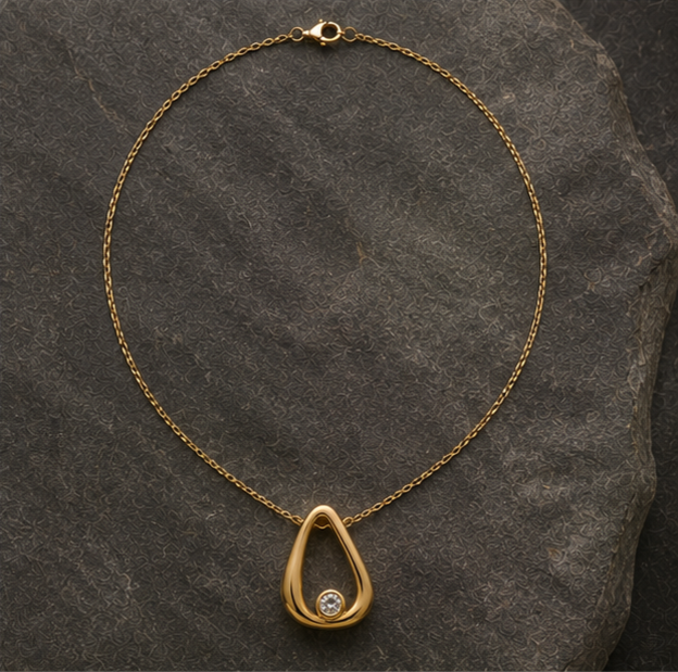 Thumbnail: The Aura Open Teardrop Pendant