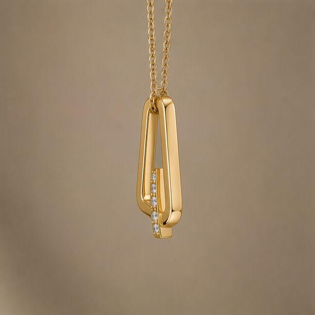 Thumbnail: The Nexus Geometric Frame Pendant