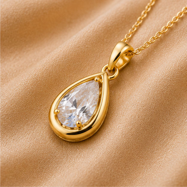 Thumbnail: The Aura Pear-Cut Teardrop Pendant