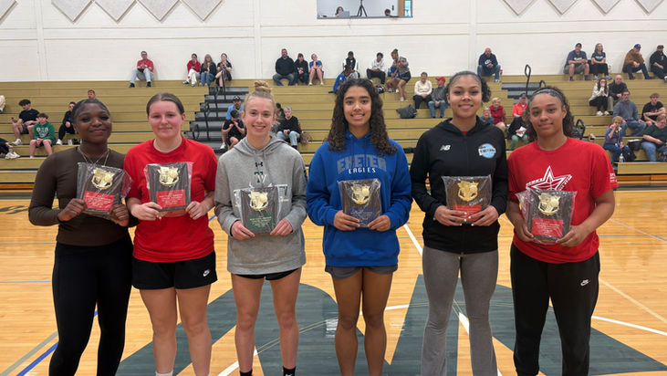 Laila Jones, Elyssa Sellers, Laura Crocona Lead Team Red Past Team Blue in Berks County Girls Basketball Senior All-Star Game