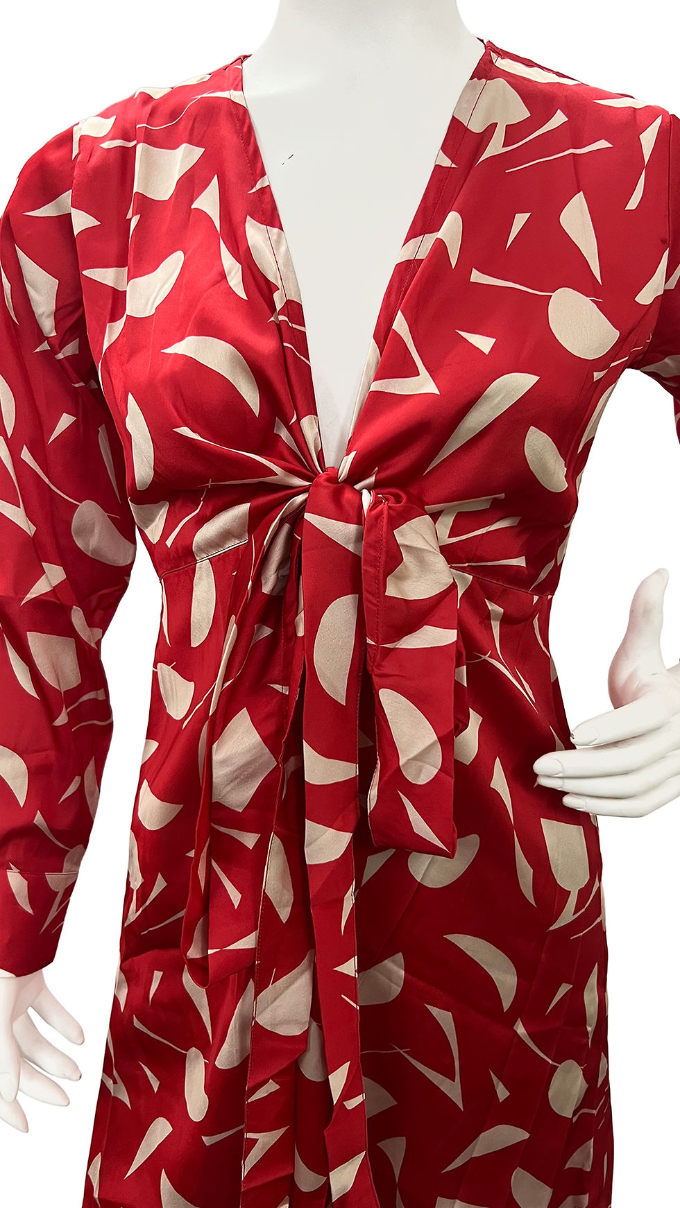 Thumbnail: Stylish Red & Off White Dress