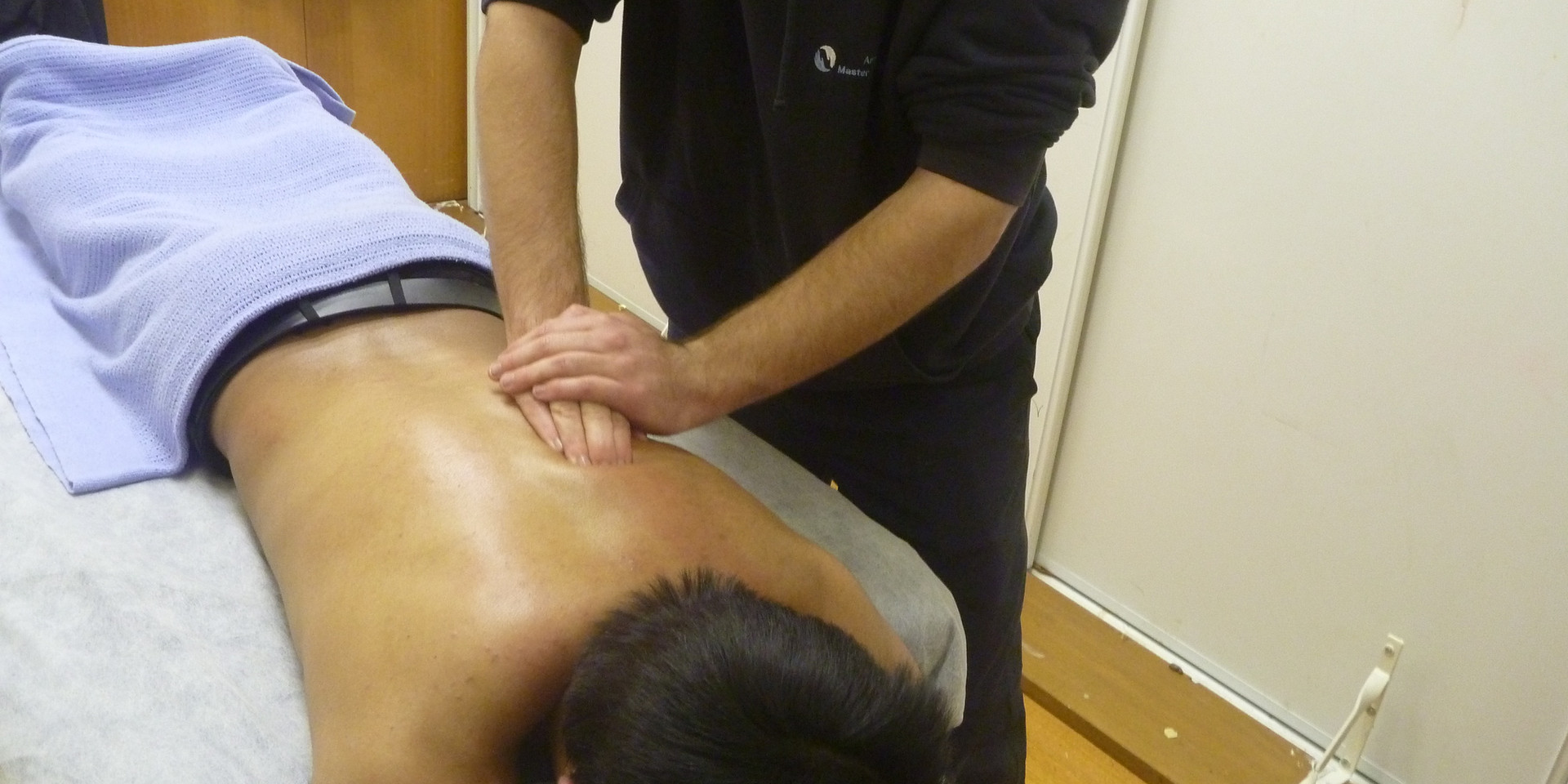 Massaging at Melbourne City Wrestling: Edwin (MCW Referee)