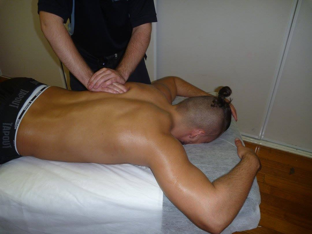 Massaging at Melbourne City Wrestling: Marty Scrull