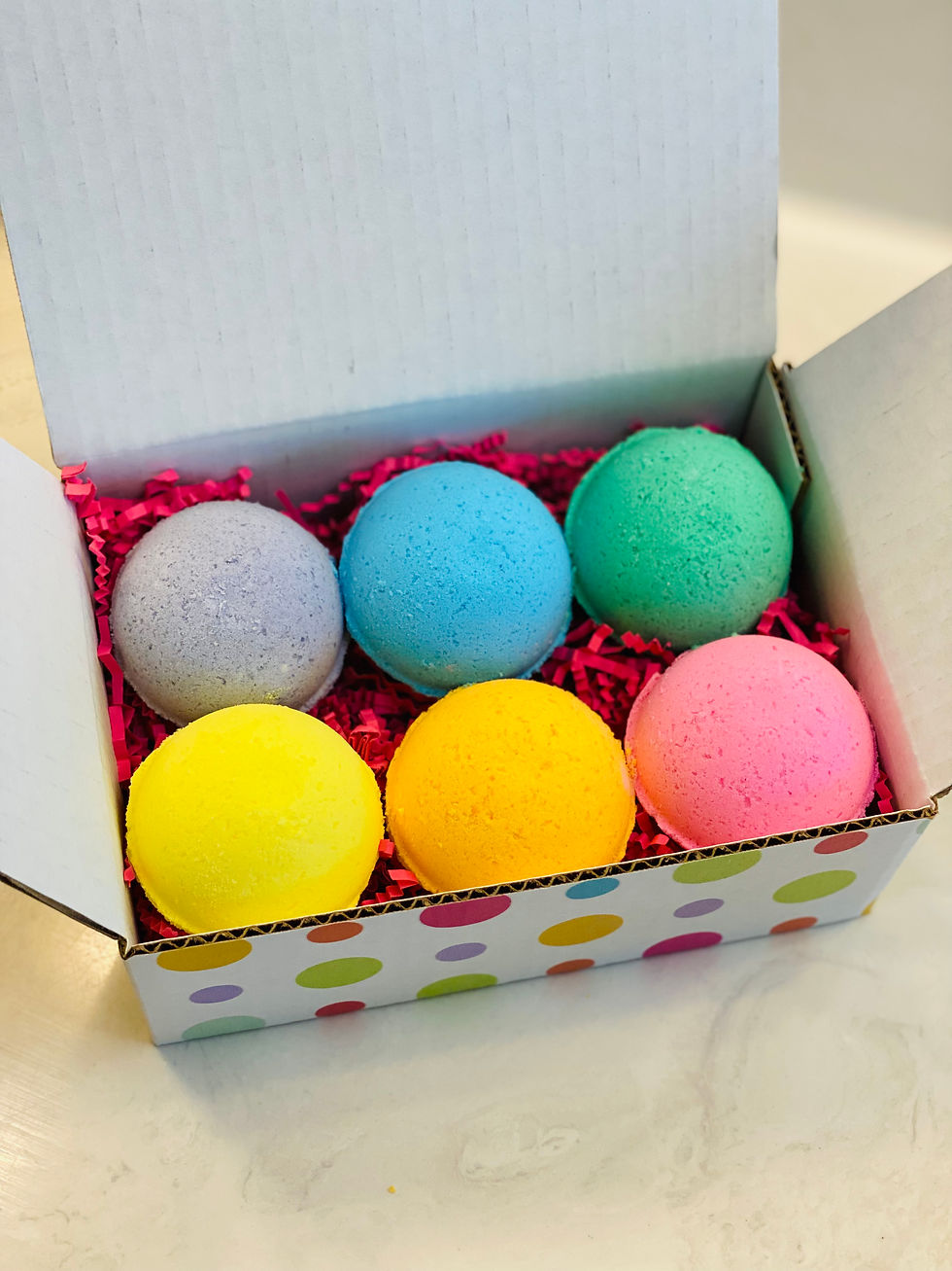 Rainbow Bath Bomb Set
