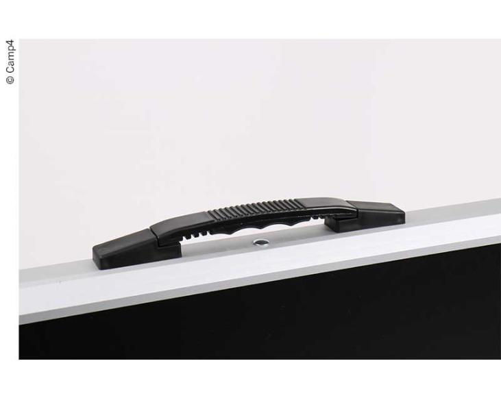 Miniaturbild: Campingtisch TORE 90x60x70cm, schwarze MDF-Tischplatte, Alu-Gestell