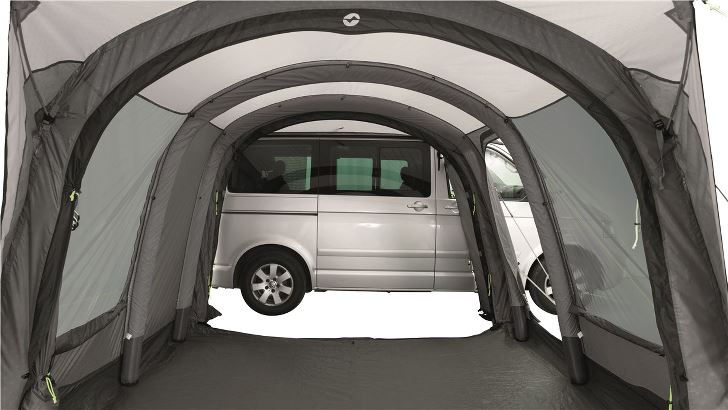 Miniaturbild: Aufblasbares Busvorzelt Newburg 260 Air, Anbauhöhe 180-205 cm