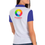 Miniatura: Pólo Urban feminina com logos coloridos