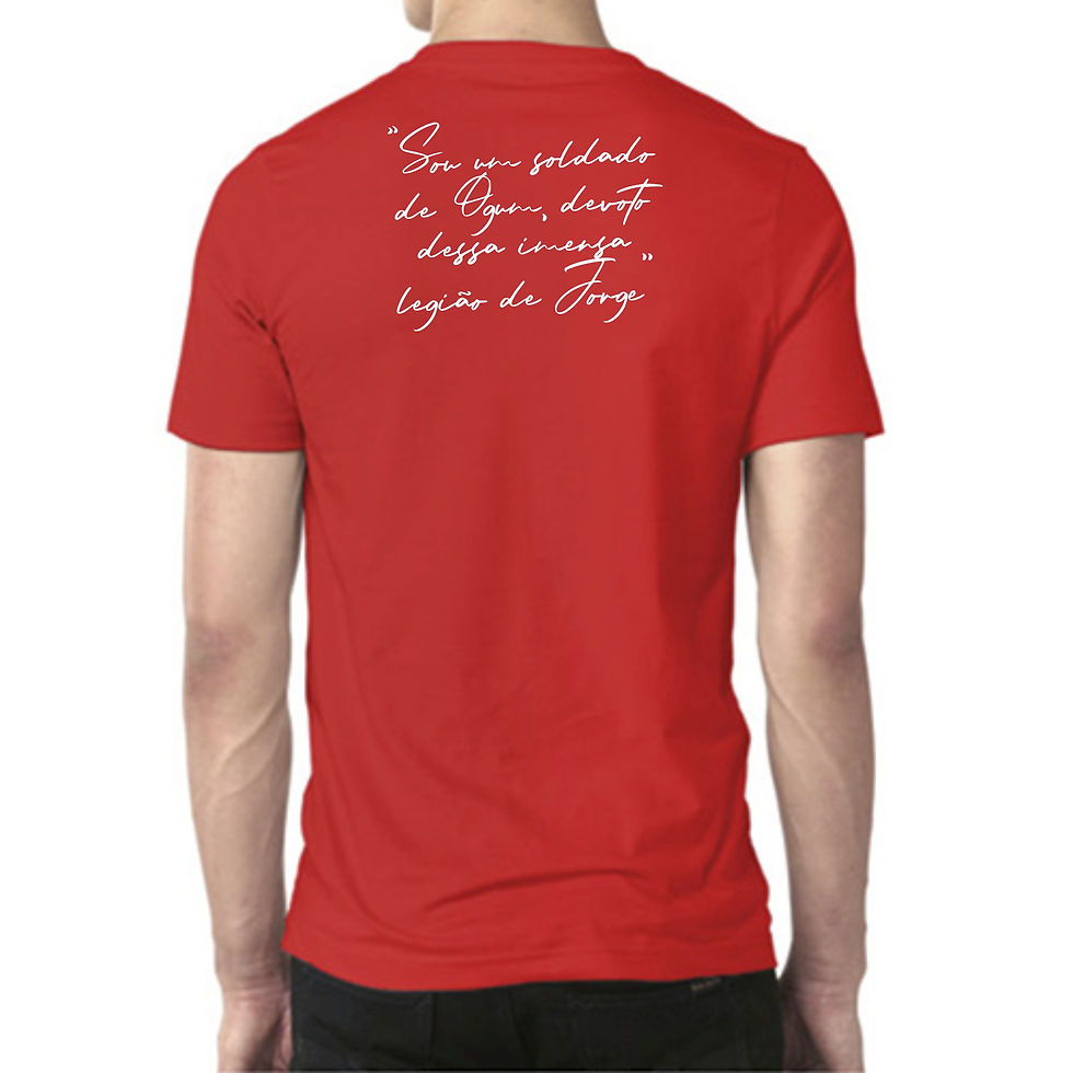 Miniatura: Camiseta São Jorge Vermelha Umbanda