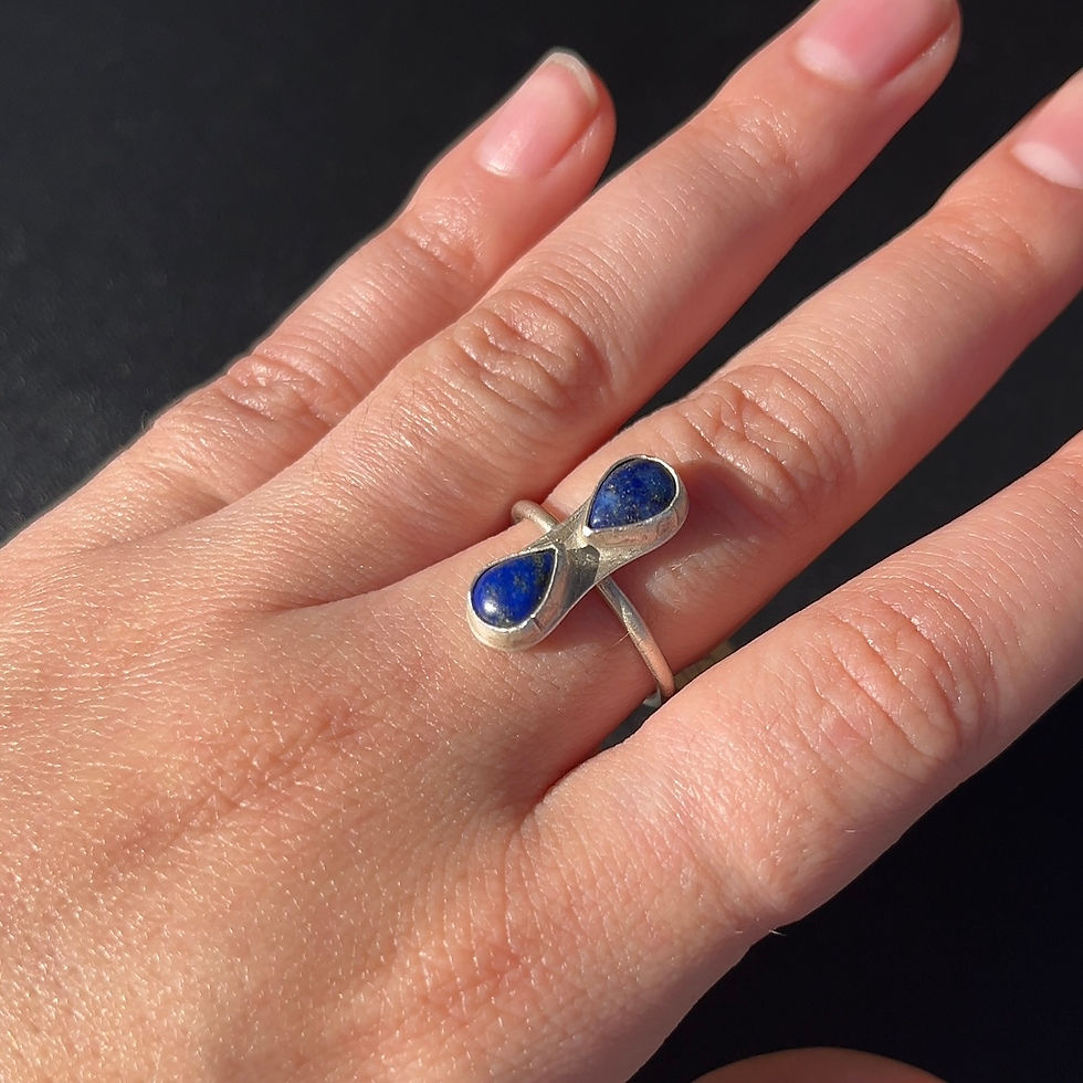 sterling silver lapis ring | size 7.25
