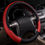 Thumbnail: CARPASS Luxurious Pu Leather Red Purple Black Blue Color Car Steering WheelCover