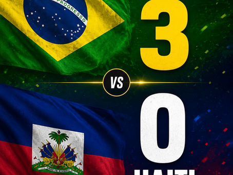 Brasil vence o Haiti por 3 a 0 e assume liderança do Grupo C