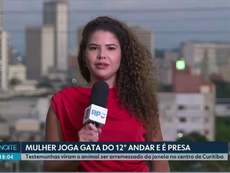 Mulher é presa em Curitiba após arremessar gata do 12º andar