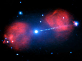 CHANDRA DESCUBRE UN AGUJERO NEGRO QUE DISPARA UN RAYO 3 VECES MÁS GRANDE QUE NUESTRA GALAXIA.