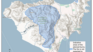 Planned burn in Magnetic Island National Park