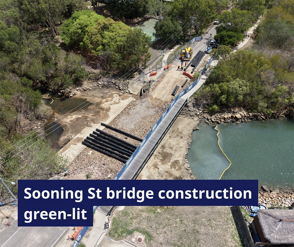 WORK BEGINS ON SOONING ST BRIDGE