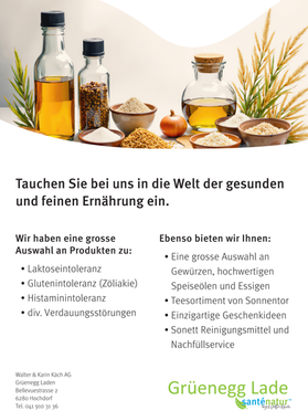 Grüenegg Lade in Hochdorf, Neu im Besitz von Santénatur!