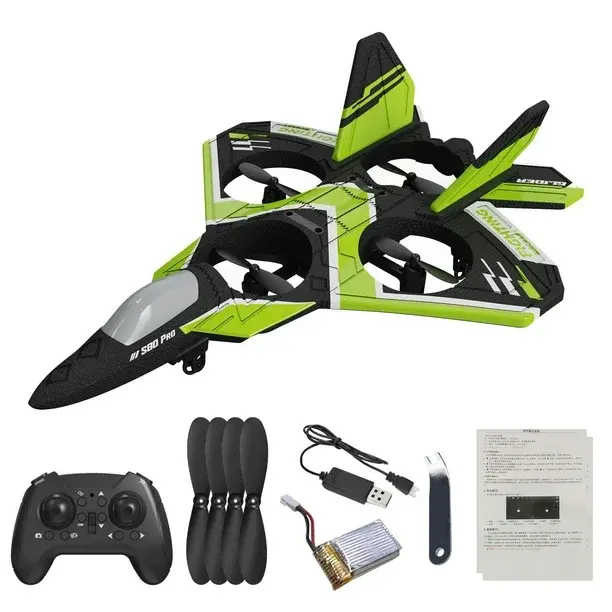 Thumbnail: S80 RC Plane Drone for Kids&Adults Remote Control Airplane Helicopter with Auto