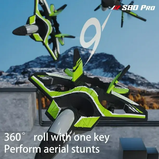 Thumbnail: S80 RC Plane Drone for Kids&Adults Remote Control Airplane Helicopter with Auto