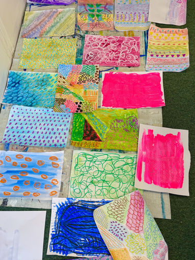 A 2 week collage course that I hosted with members of the public.