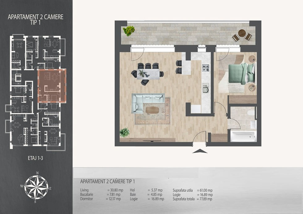 Apartamente 2 camere de vanzare in proiecte rezidentiale, zona Titan Pallady.