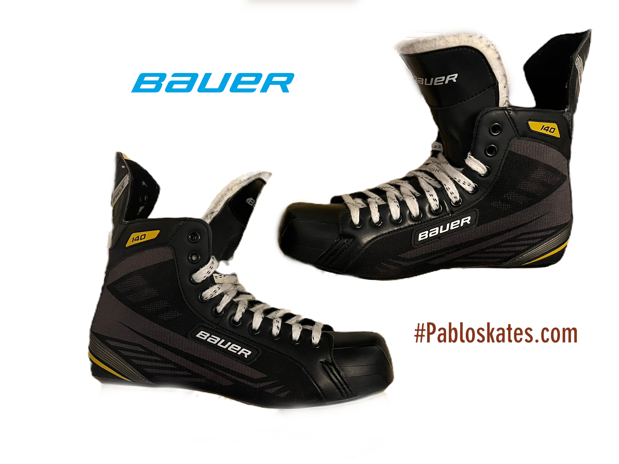 Retro Bauer Supreme S140 Custom Quad Roller Skates | Grade A | Size UK 12 EU 47