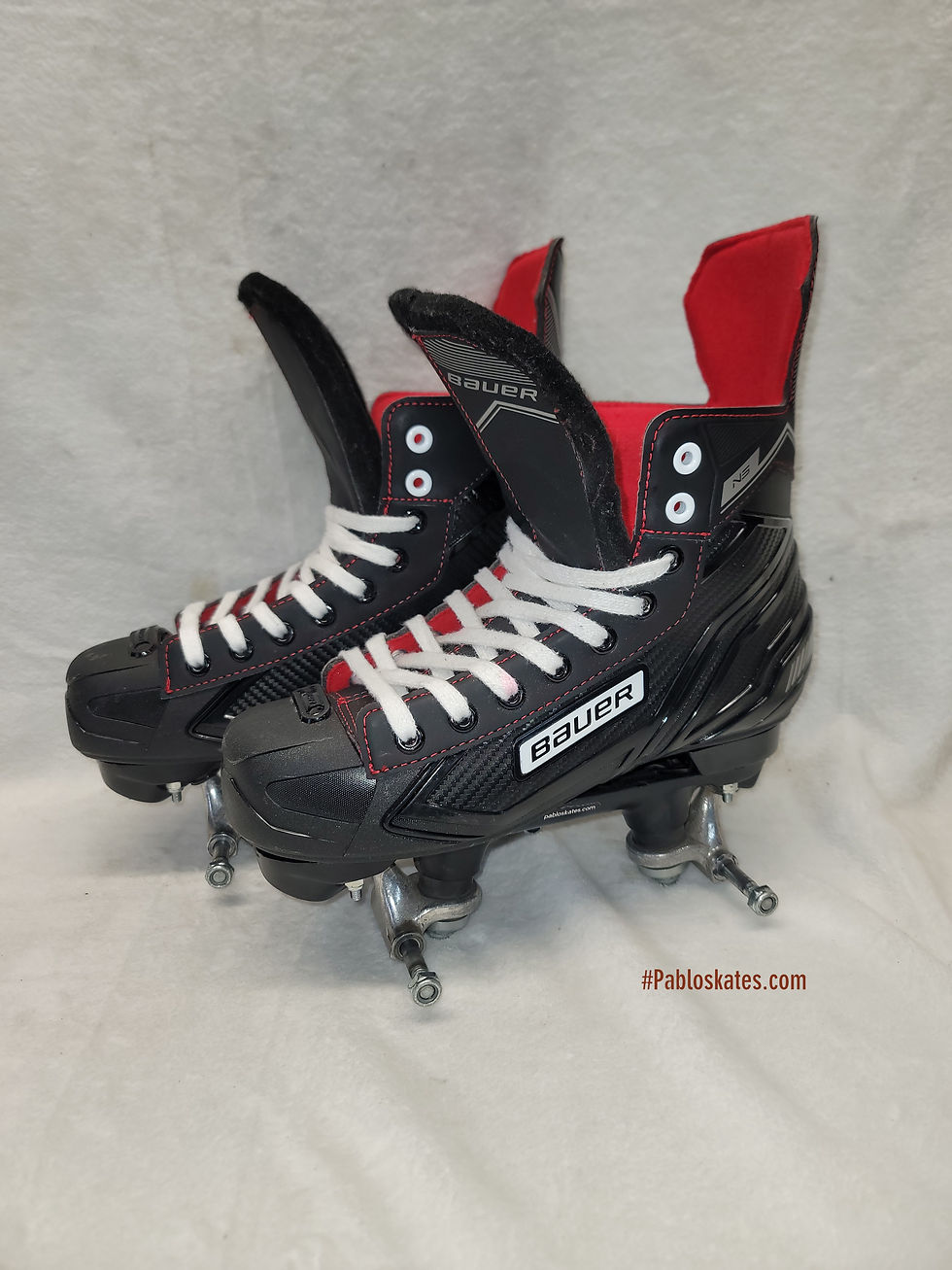 Retro Bauer Elite NS custom quad roller skates Grade A in UK size 6 EUR 39 professionally converted by Pabloskates