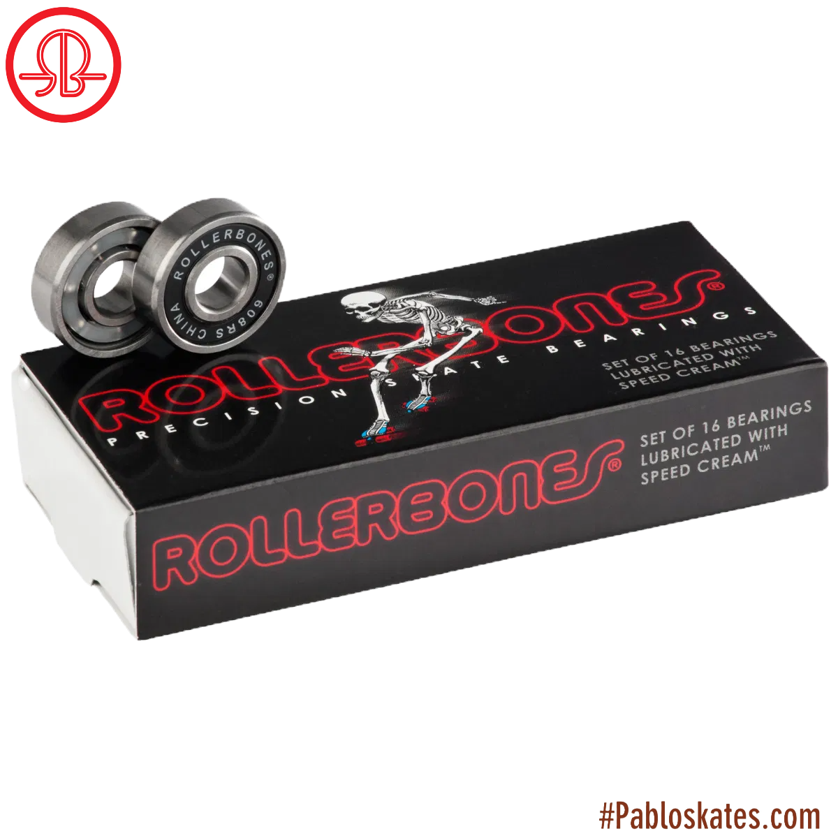 RollerBones Bearings - 8mm / 16 Pack