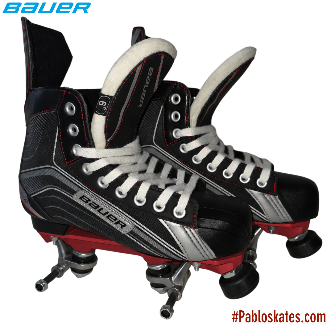 Retro Bauer Vapor X200 Custom Quad Roller Skates | Size UK 6 R EU 39