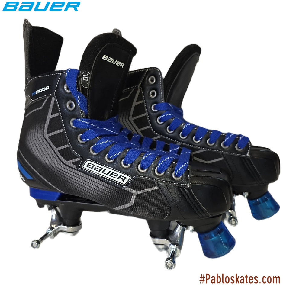 Bauer Nexus N5000 custom quad roller skates UK 11 EU 46