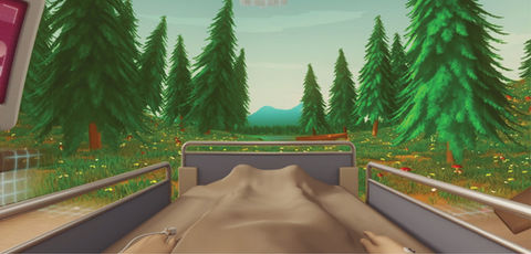 Healing environment hospital rooms.